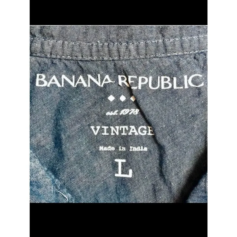 Banana Republic Vintage Bold Stripe NavyStar in Navy Blue/White Men’s Large